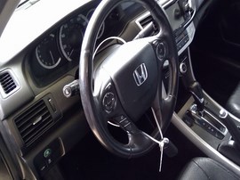 2013 HONDA ACCORD, BLACK, EX-L, 3.5L,  AT,  A25101